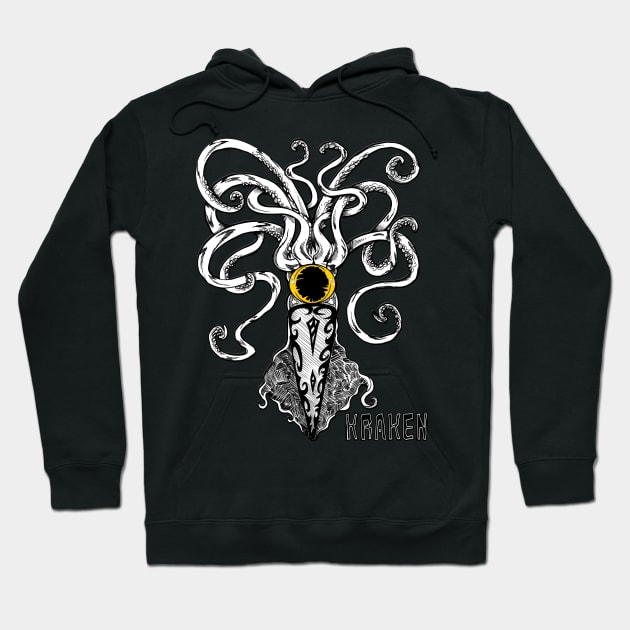 Kraken (script) Hoodie by paintchips